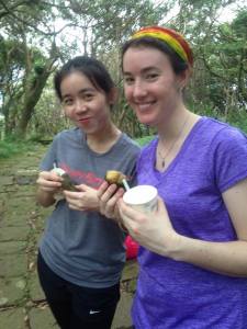 Eva and I last Sunday on Yanming Mountain